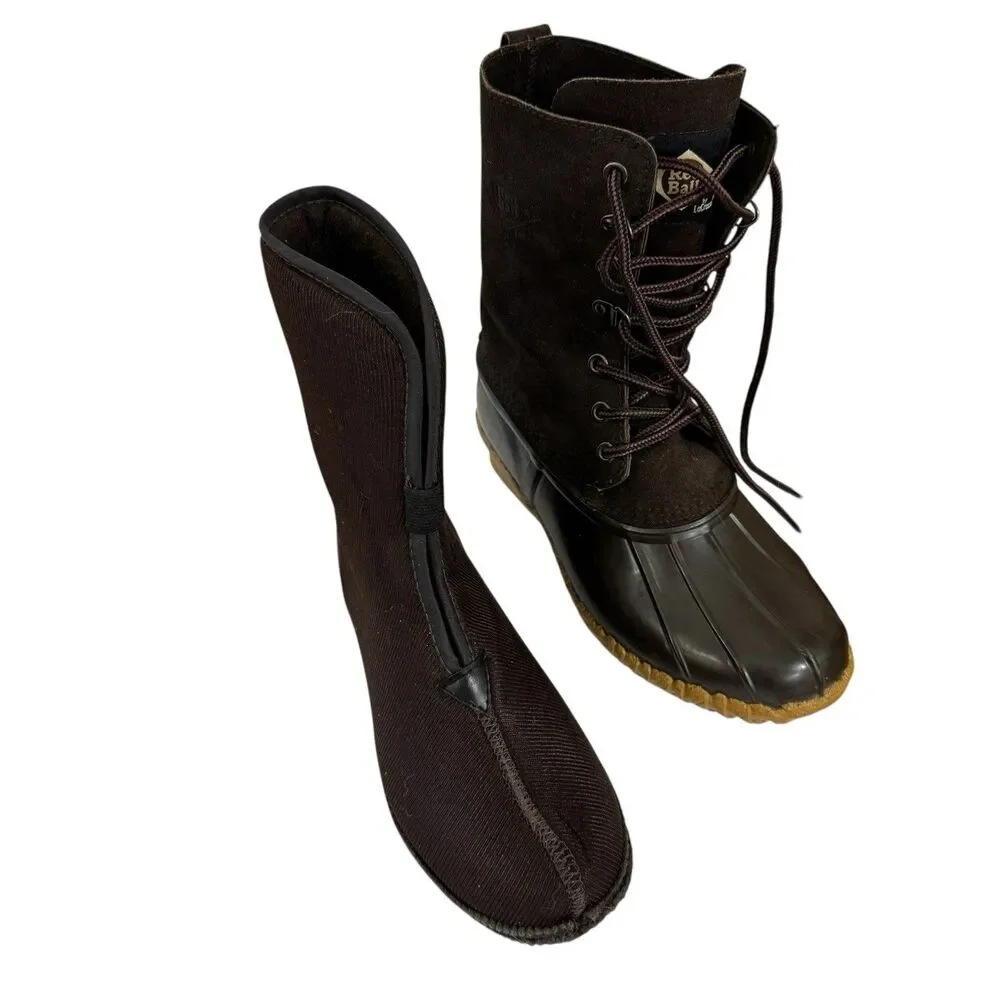 Red Ball By LaCrosse 8 Steel Shank Duck Boots Brown Removable Liners Mens READ